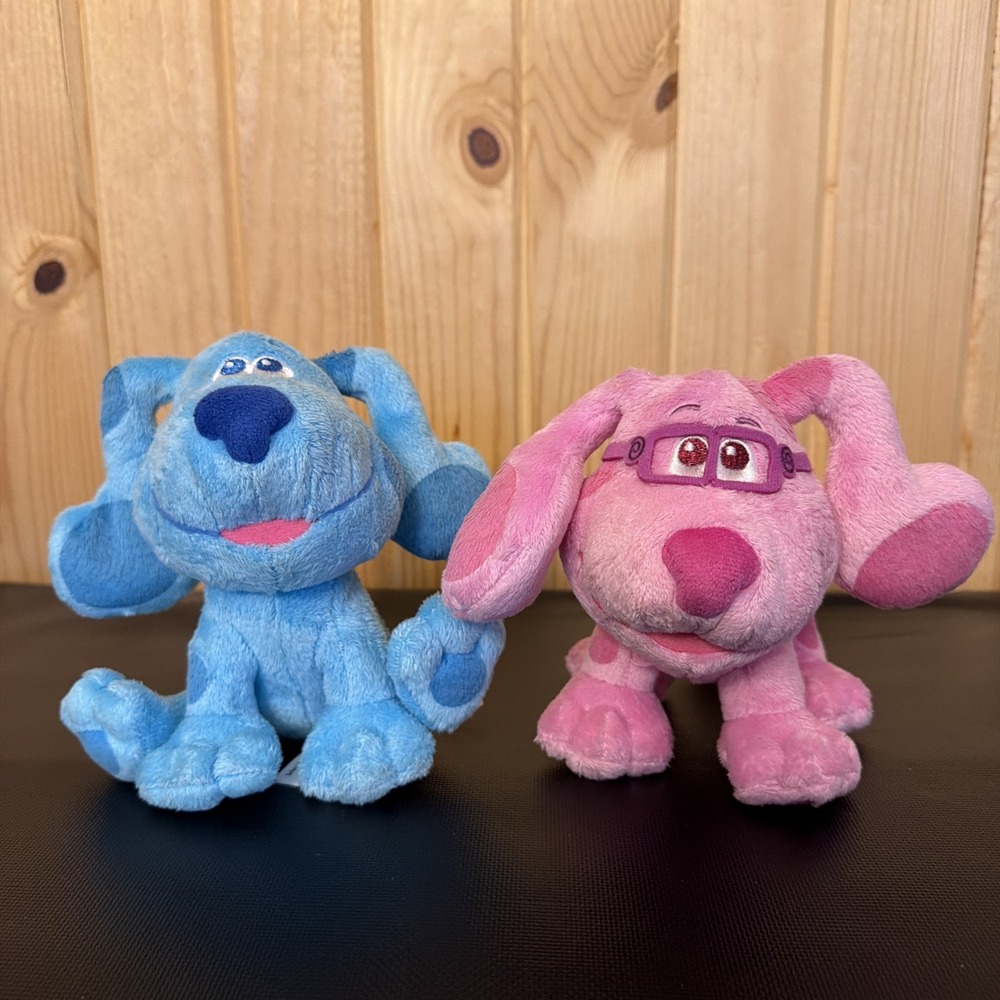 Nickelodeon Blue's Clues & You! Blue & Magenta Plush Lot of 2, 2020